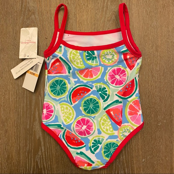 TOMMY BAHAMA Kids Watermelon One Piece Swimsuit - Picture 6 of 16